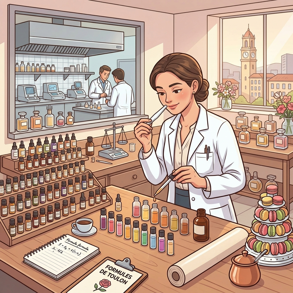 Illustration du métier de parfumeur
