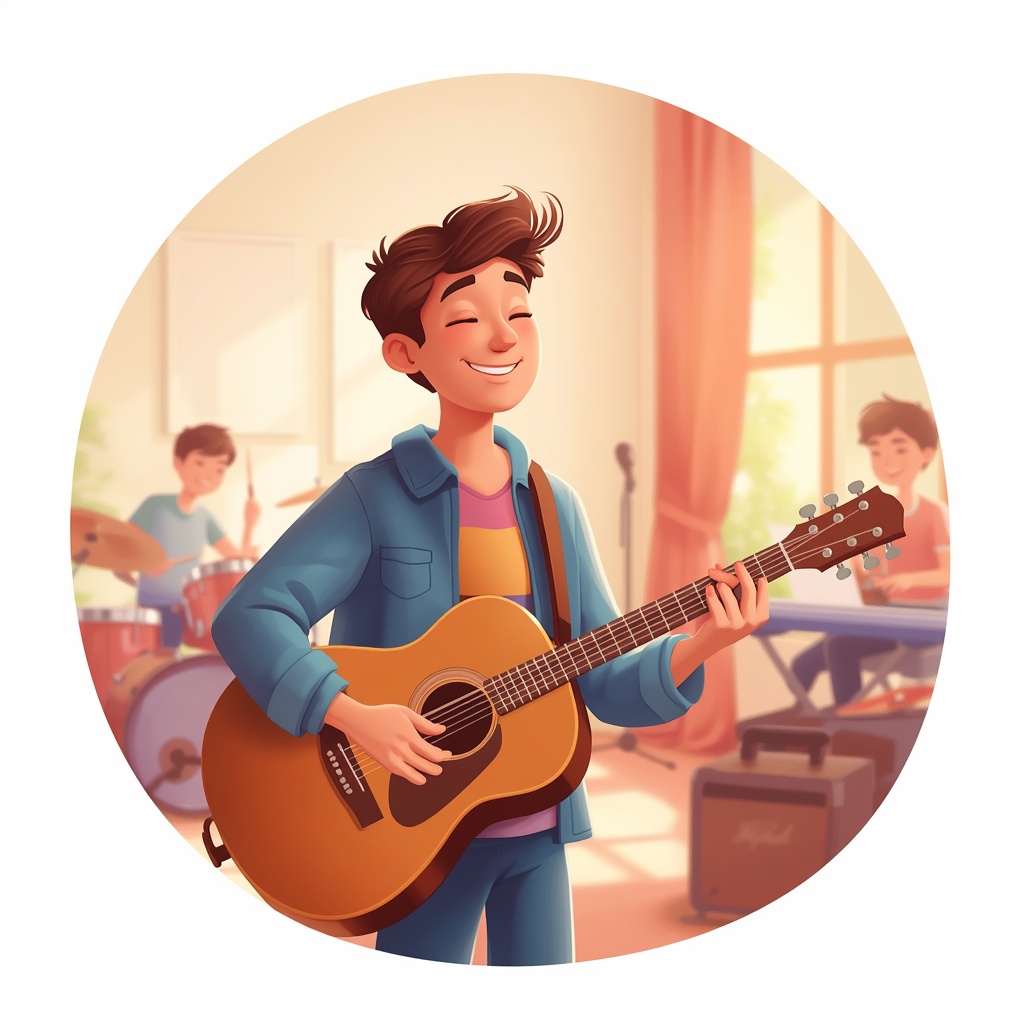 Illustration du métier de musicien