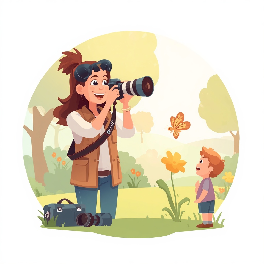 Illustration du métier de photographe