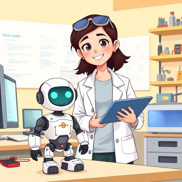 Illustration du métier d'ingénieur en robotique